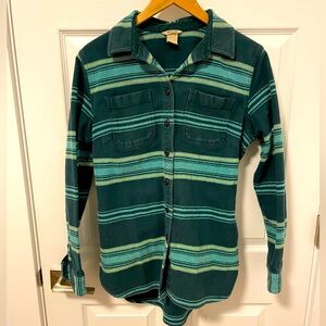 -Duluth Trading Co. 100% Cotton Chore Jacket Button Up-